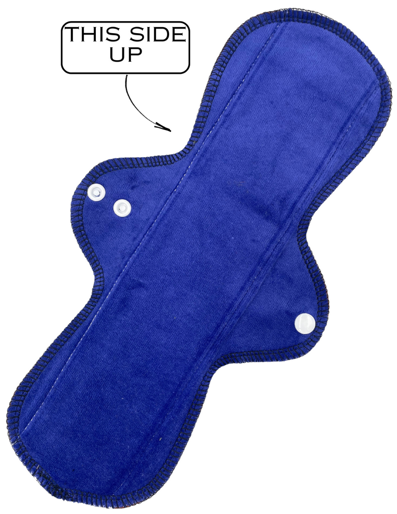 Bright Blue Velour - SINGLE PAD - Select your size