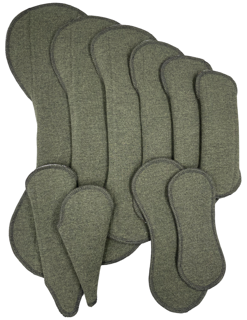 Simple Comforts - Heather Dark Green - SINGLE PAD Select your size