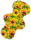 Asymmetric - Painted Sunflowers - SINGLE PAD - Select your size