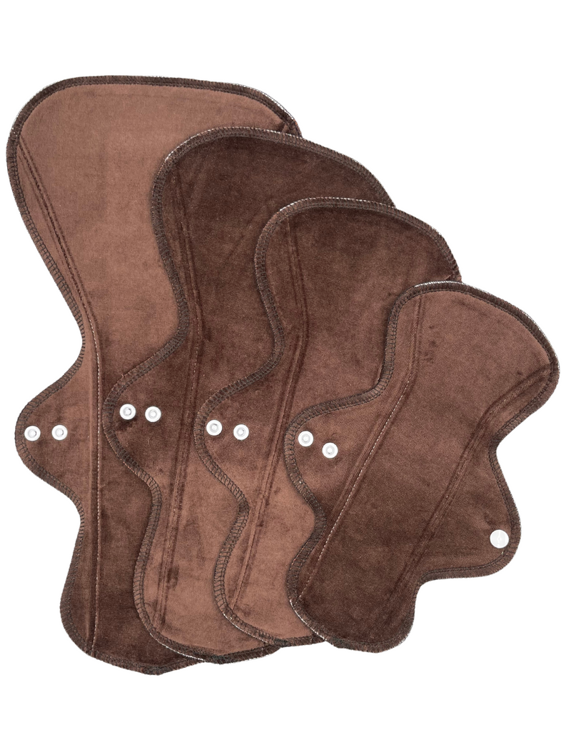 Asymmetric - Brown Velour - SINGLE PAD - Select your size