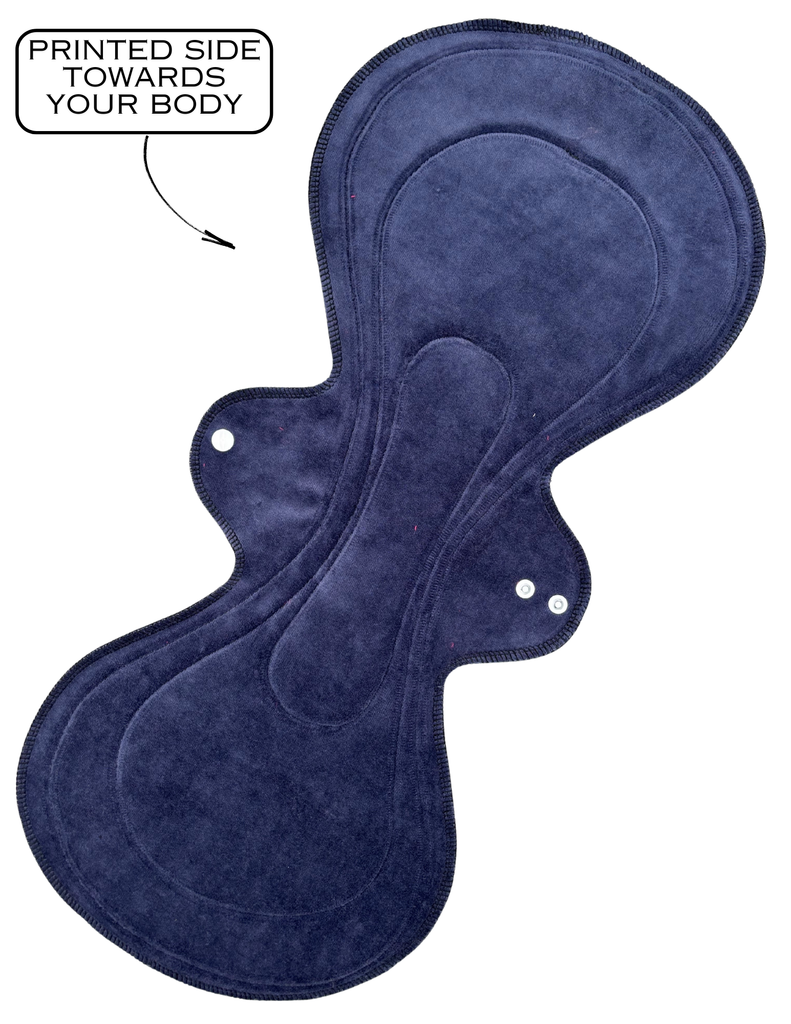 Mega Pad Navy Velour - SINGLE PAD - MADE TO ORDER