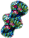 Asymmetric - Stained Glass Roses - SINGLE PAD - Select your size