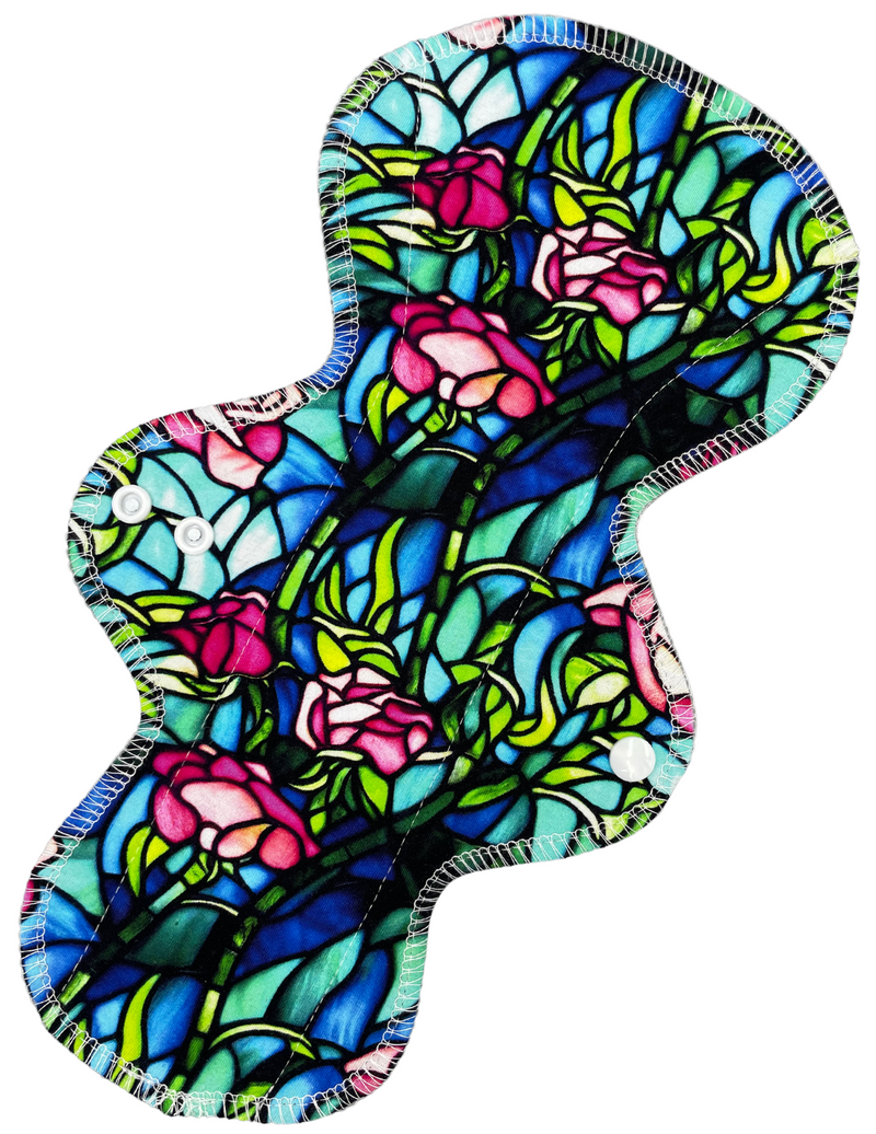 Asymmetric - Stained Glass Roses - SINGLE PAD - Select your size