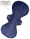 Mega Pad Navy Velour - SINGLE PAD - MADE TO ORDER