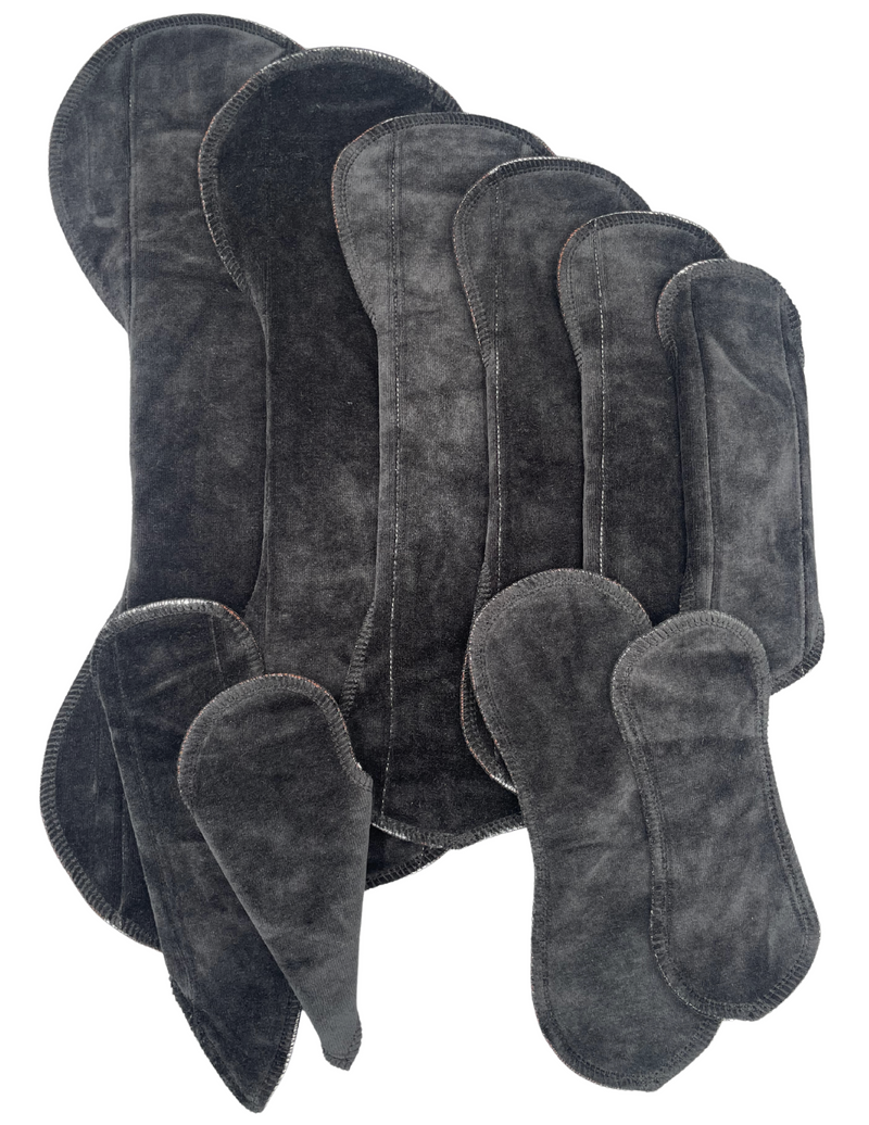 Black Velour - SINGLE PAD - Select your size