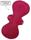 Mega Pad Burgundy Velour - SINGLE PAD - MADE TO ORDER