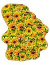 Asymmetric - Painted Sunflowers - SINGLE PAD - Select your size