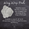 Wing Wrap Pink Simple Comforts - SINGLE PAD - Select your size