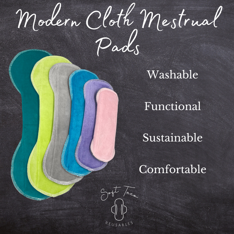 Soft Taco Reusables. Modern Cloth Menstrual Pads